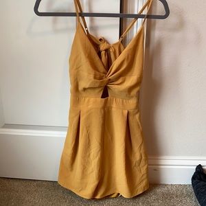 Romper mustard yellow